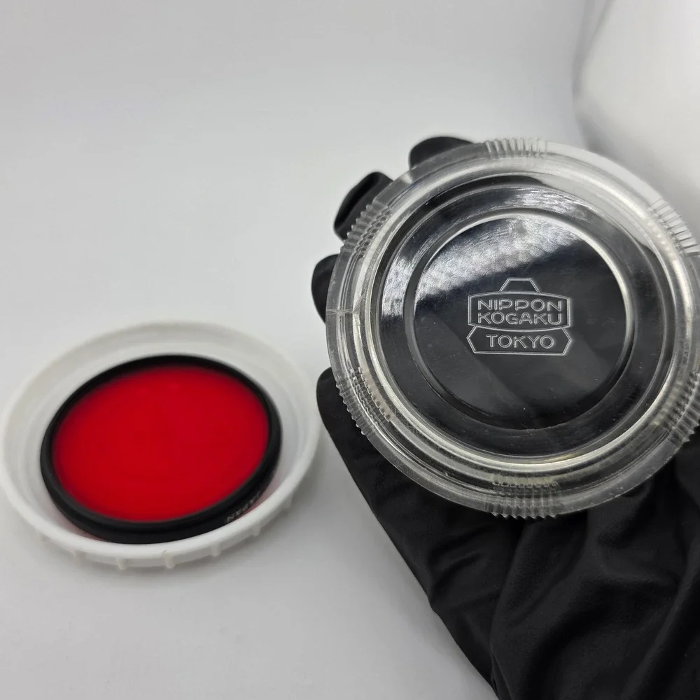 Nikkor R60 52mm Red Filter Lens‎ with Nippon Kogaku Tokyo Case
